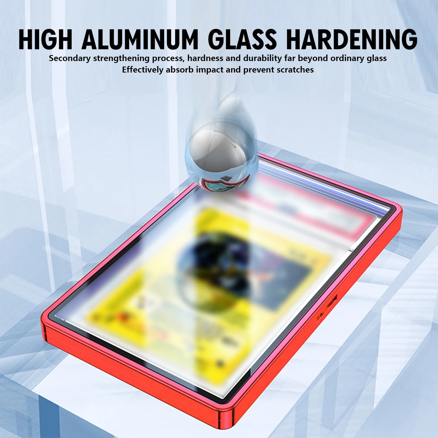 Aluminum Alloy Graded Cards Protector Case for PSA/CGC Slab, UV & Scratch Resistant Trading Card Magnetic Display Holder Box