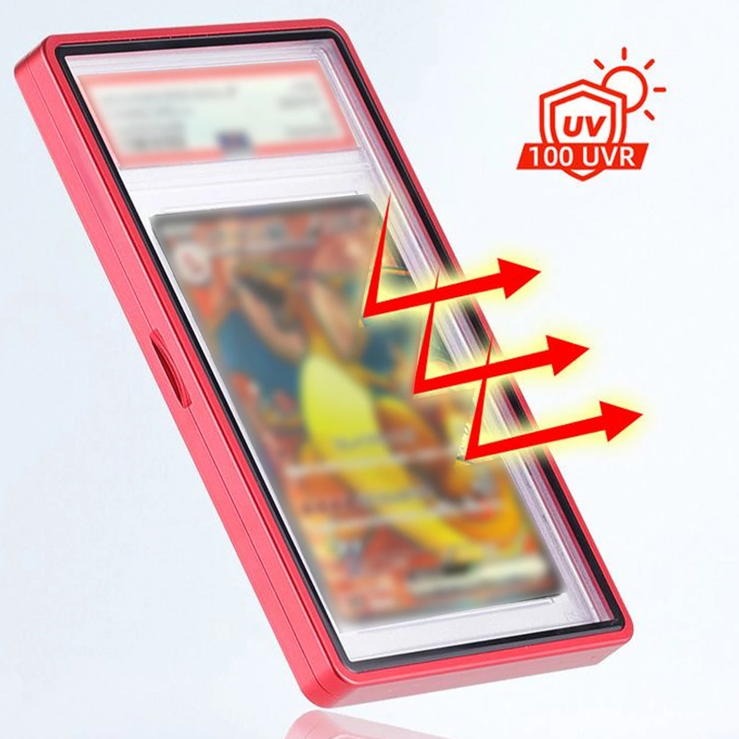 Aluminum Alloy Graded Cards Protector Case for PSA/CGC Slab, UV & Scratch Resistant Trading Card Magnetic Display Holder Box