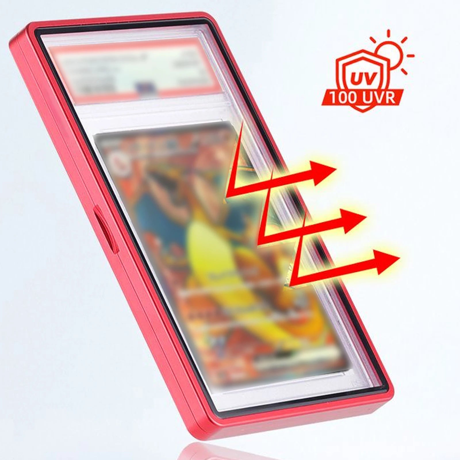 Aluminum Alloy Graded Cards Protector Case for PSA/CGC Slab, UV & Scratch Resistant Trading Card Magnetic Display Holder Box